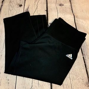 Adidas Cropped Mid-Rise Athletic Pants
